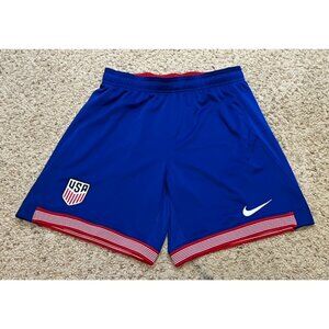 Team USA Men's Nike Dri Fit 2024 Blue Home Kit Shorts Size Large Athletic EUC